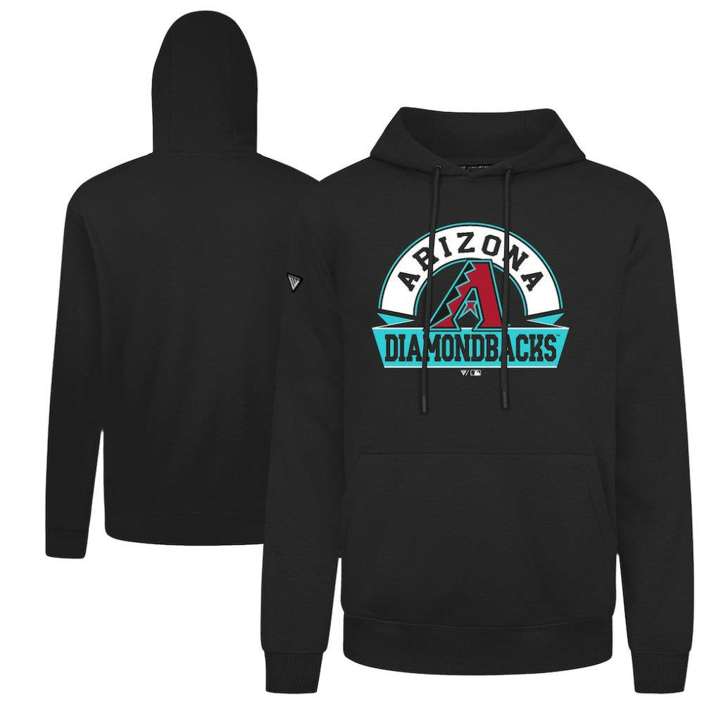 Arizona Diamondbacks Levelwear Podium Banner Arch Hoodie - Black