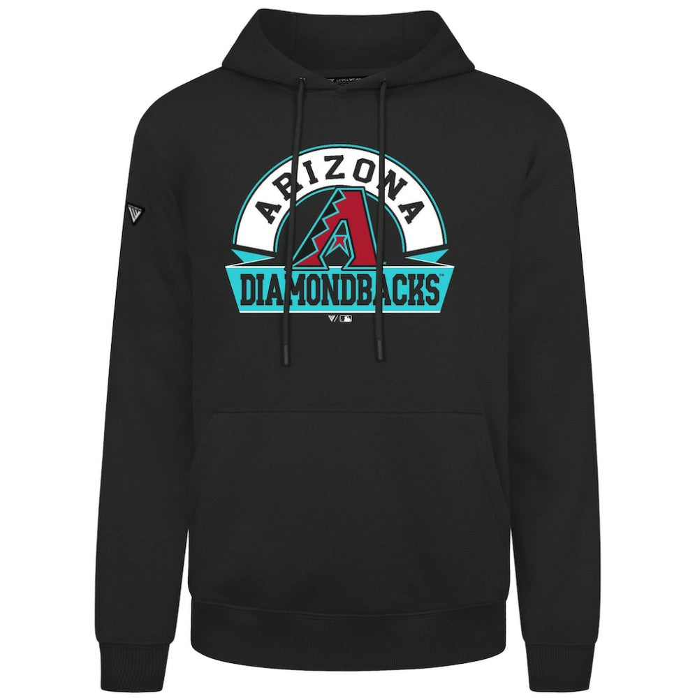 Arizona Diamondbacks Levelwear Podium Banner Arch Hoodie - Black