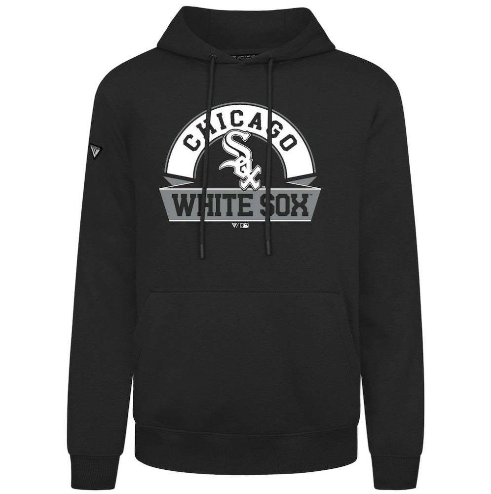 Chicago White Sox Levelwear Podium Banner Arch Hoodie - Black