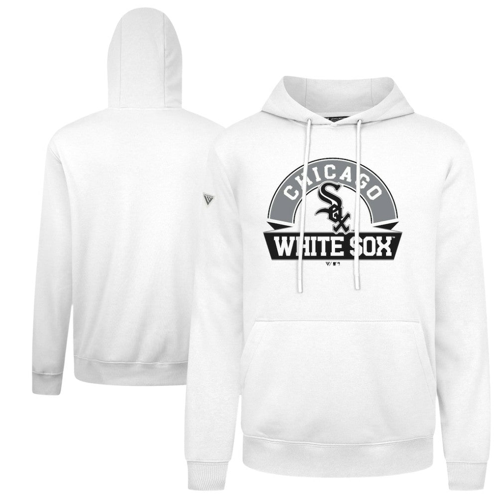 Chicago White Sox Levelwear Podium Banner Arch Hoodie - White