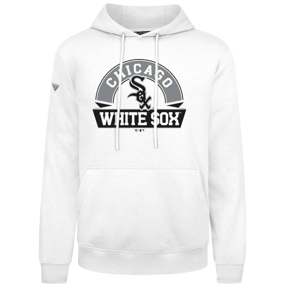 Chicago White Sox Levelwear Podium Banner Arch Hoodie - White