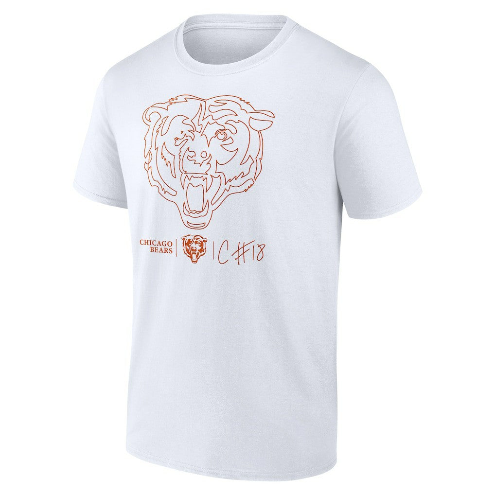 NFL Chicago Bears Caleb Williams  Outline Player T-Shirt