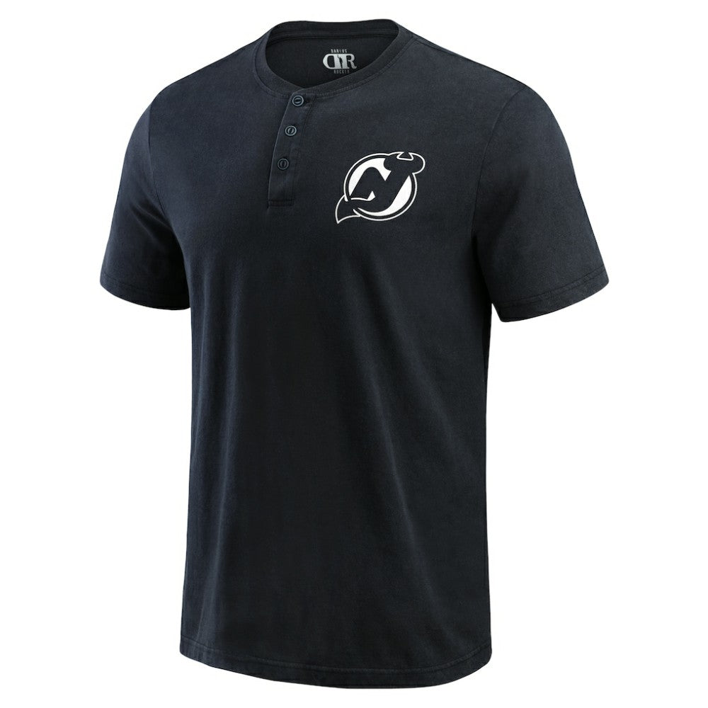 New Jersey Devils Darius Rucker Collection by Fanatics Fanatics Fest Washed Henley T-Shirt
