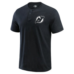 New Jersey Devils Darius Rucker Collection by Fanatics Fanatics Fest Washed Henley T-Shirt