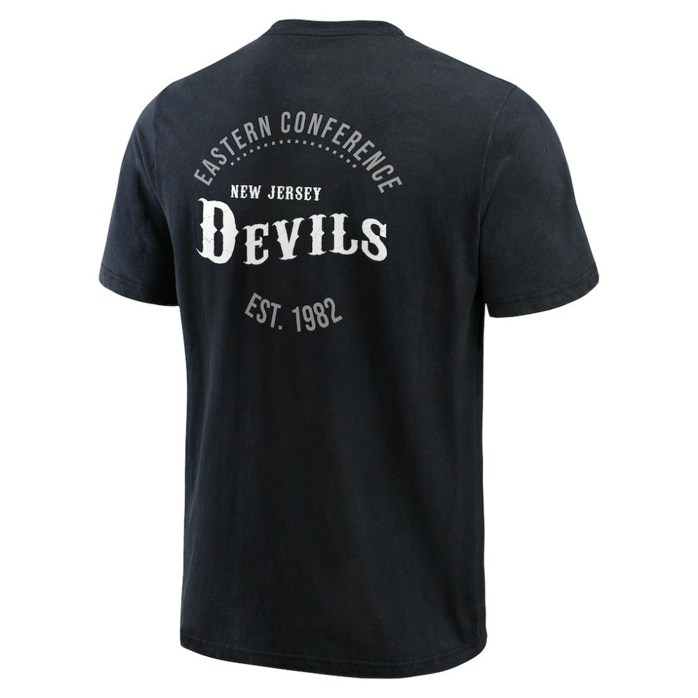New Jersey Devils Darius Rucker Collection by Fanatics Fanatics Fest Washed Henley T-Shirt