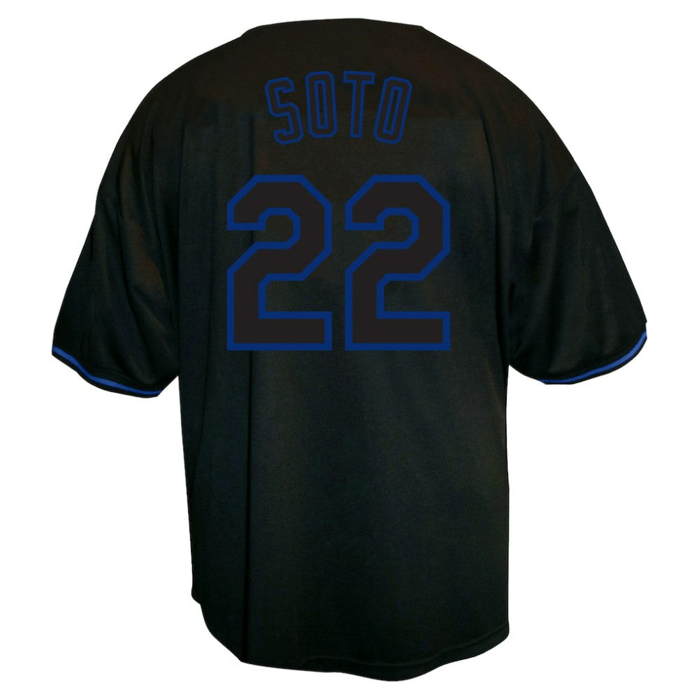 Juan Soto New York Mets Profile Big & Tall Pop Fashion Jersey - Black