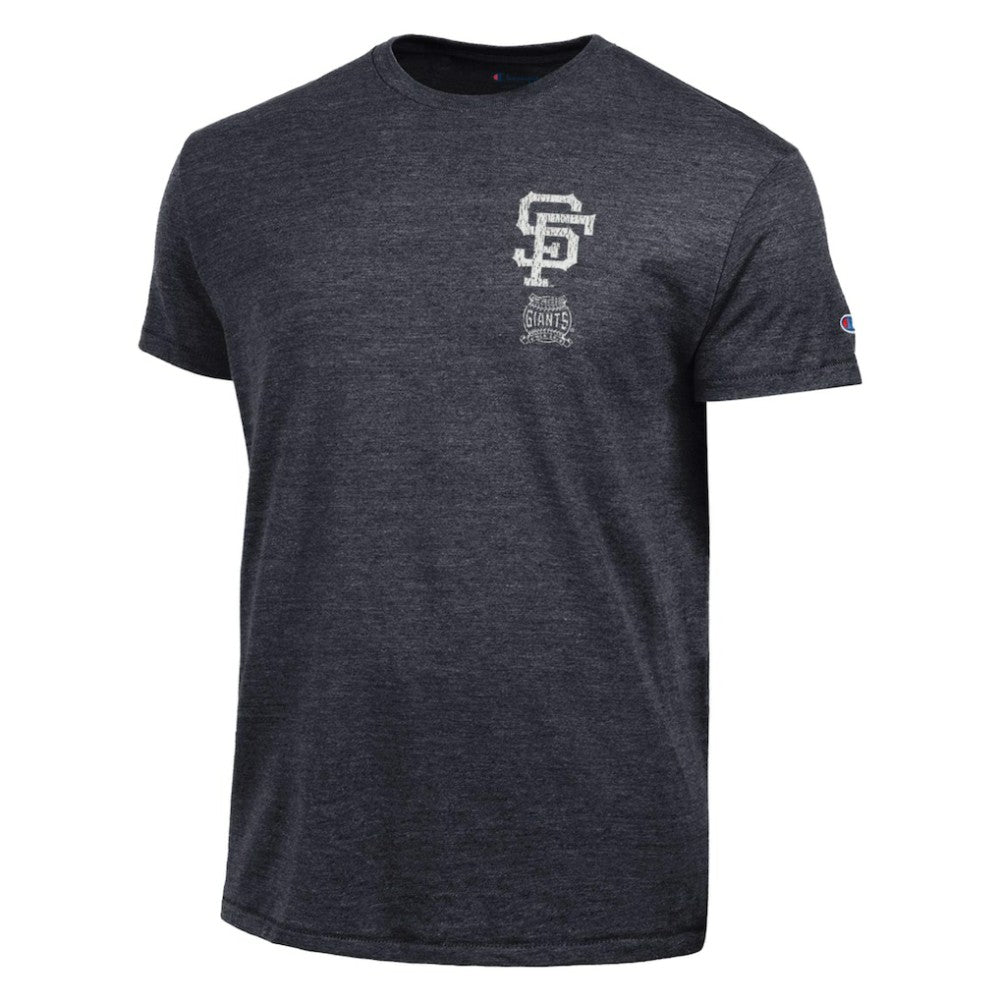 San Francisco Giants Champion Vintage 3-Hit Tri-Blend T-Shirt - Black