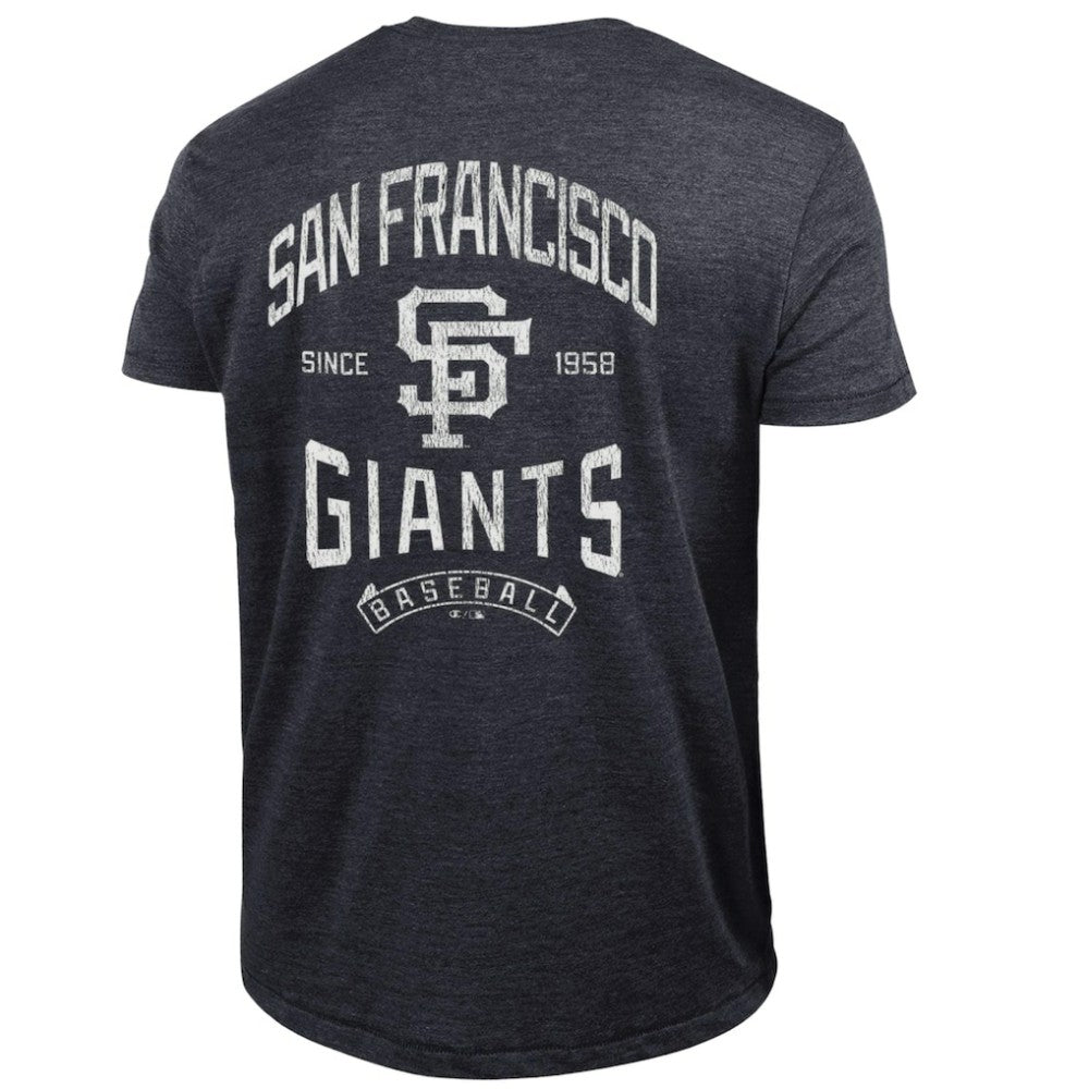 San Francisco Giants Champion Vintage 3-Hit Tri-Blend T-Shirt - Black