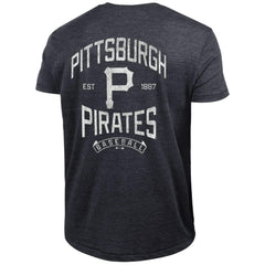 Pittsburgh Pirates Champion Vintage 3-Hit Tri-Blend T-Shirt - Black