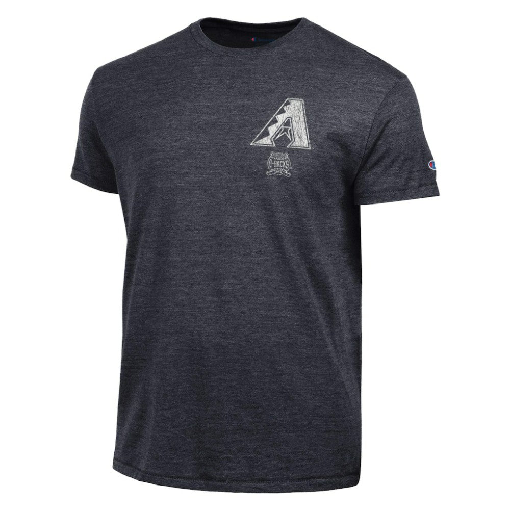 Arizona Diamondbacks Champion Vintage 3-Hit Tri-Blend T-Shirt - Black