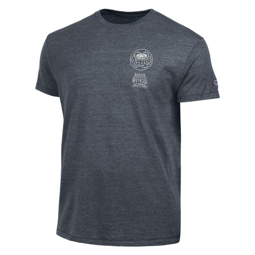 Houston Astros Champion Vintage 3-Hit Tri-Blend T-Shirt - Navy