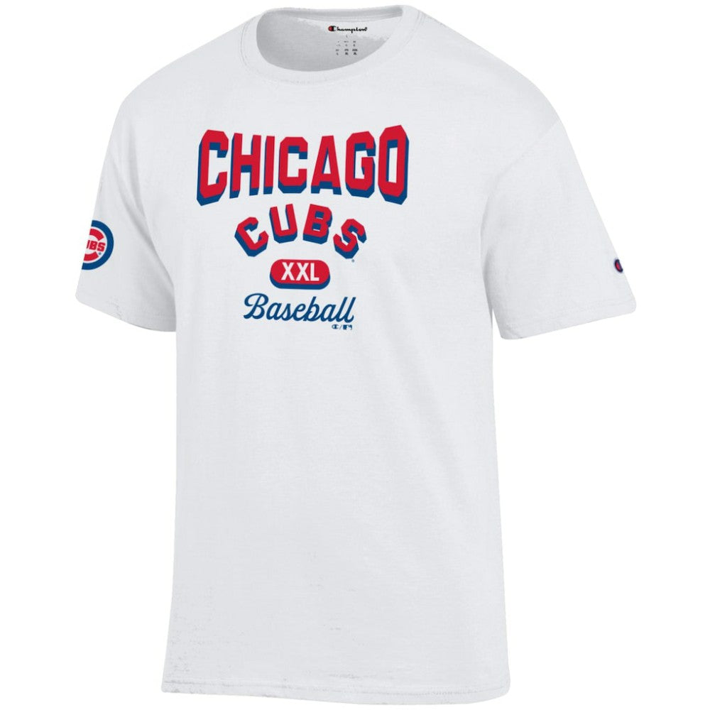 Chicago Cubs Champion 3-Hit Jersey T-Shirt - White