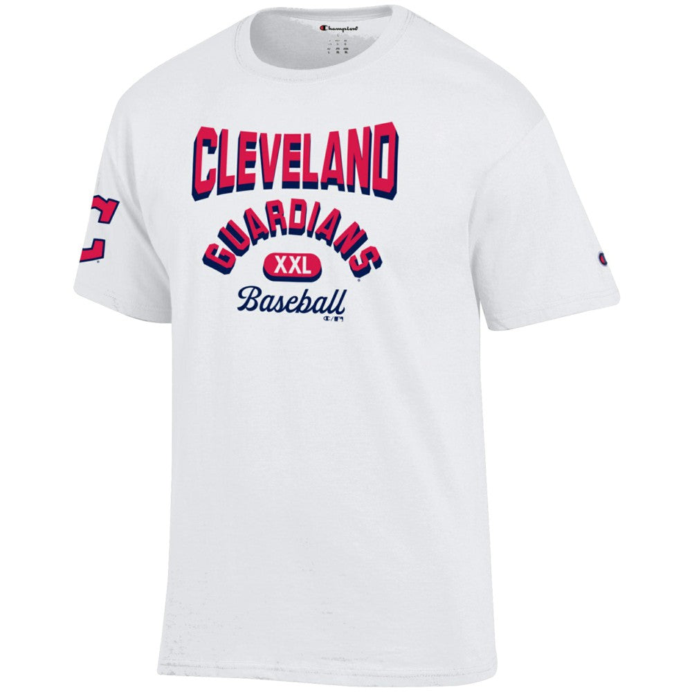 Cleveland Guardians Champion 3-Hit Jersey T-Shirt - White