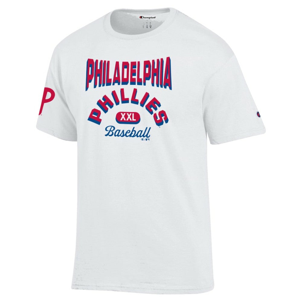 Philadelphia Phillies Champion 3-Hit Jersey T-Shirt - White