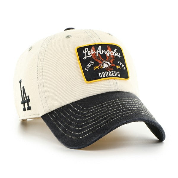 Los Angeles Dodgers Keepsake Collection Clean Up Adjustable Hat - Natural/Black | 47 brand
