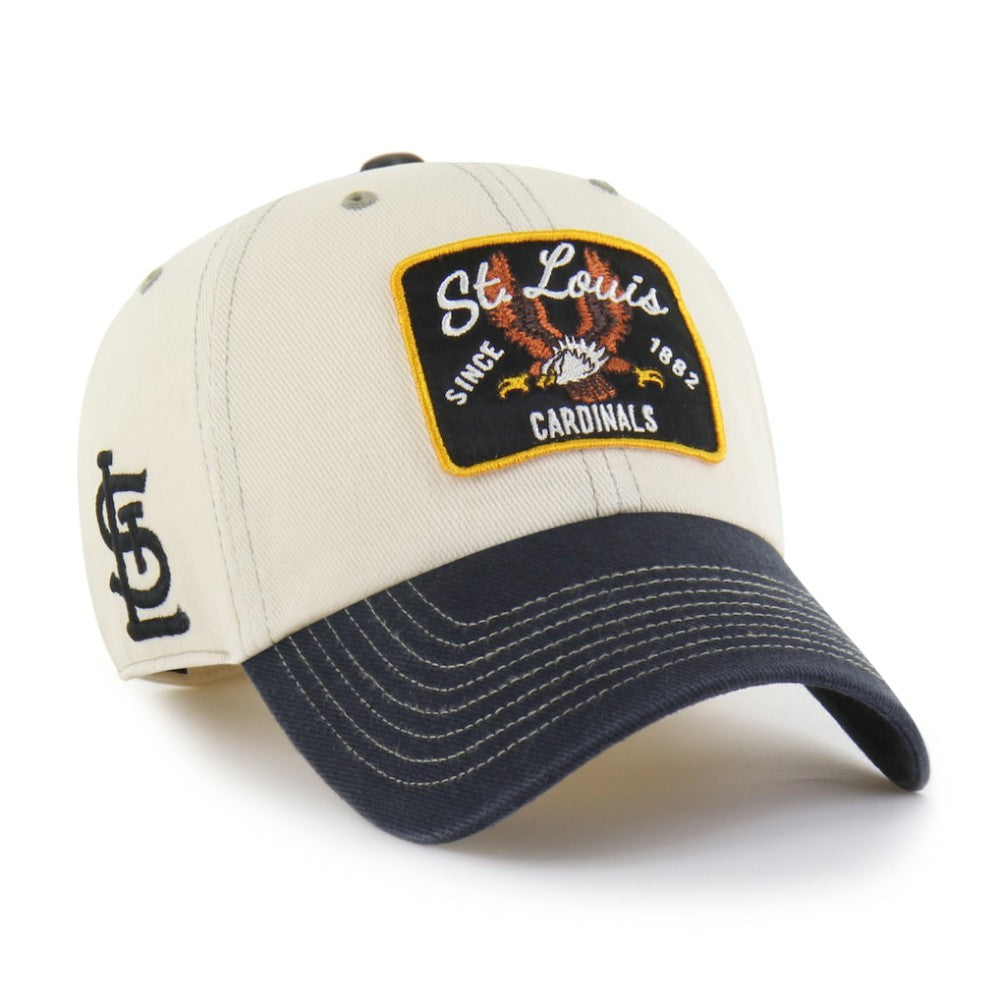 St. Louis Cardinals Keepsake Collection Clean Up Adjustable Hat - Natural/Black | 47 brand