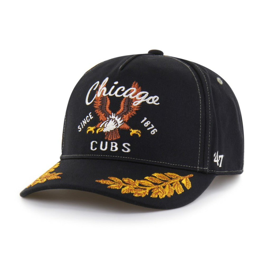 Chicago Cubs Keepsake Collection Adjustable Hitch Hat - Black | 47 brand