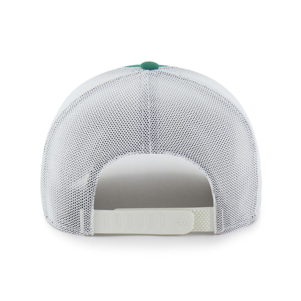 New York Mets Elevated Greens Adjustable Trucker Hat - Kelly Green/White | 47 brand