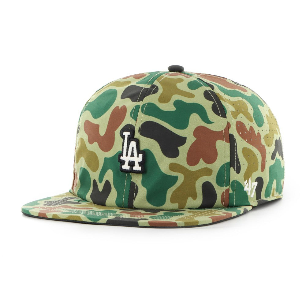 Los Angeles Dodgers Elevated Greens Captain Adjustable Hat - Camo | 47 brand