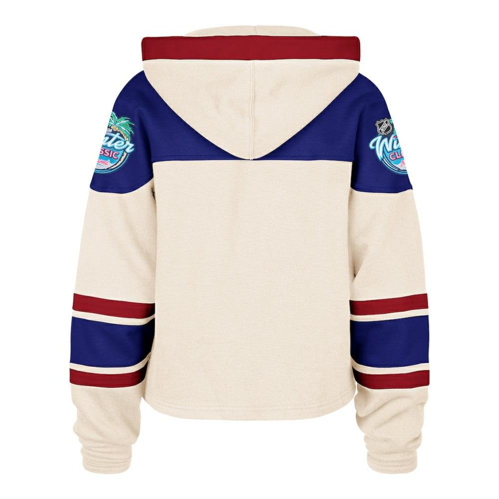 New York Rangers '47 Women's 2026 NHL Winter Classic Cropped Superior Lacer Hoodie