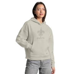 NFL New Orleans Saints Starter Women's Rhinestone Relaxed Hoodie