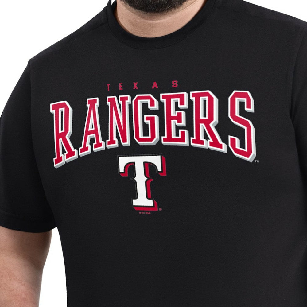 Texas Rangers G-III Sports by Carl Banks Adaptive Classic Team Spirit T-Shirt - Black
