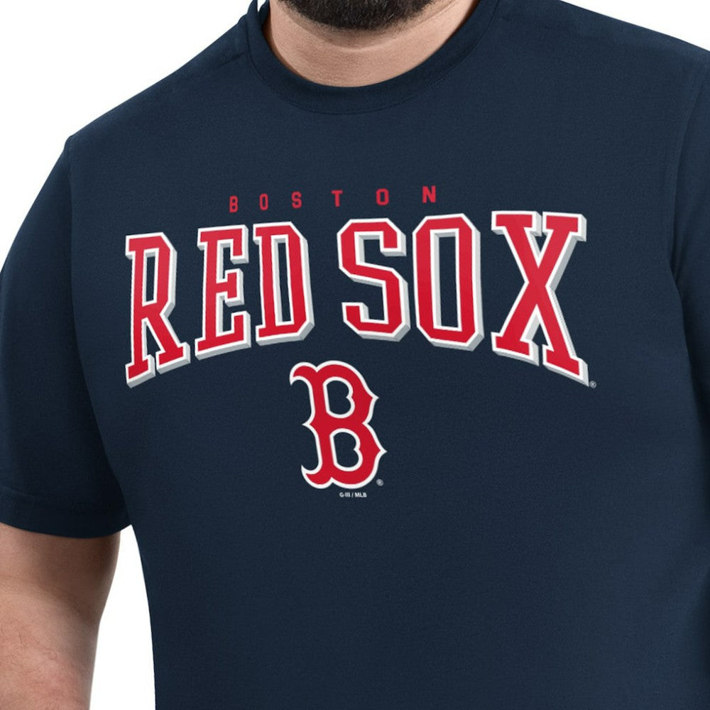 Boston Red Sox G-III Sports by Carl Banks Adaptive Classic Team Spirit T-Shirt - Navy