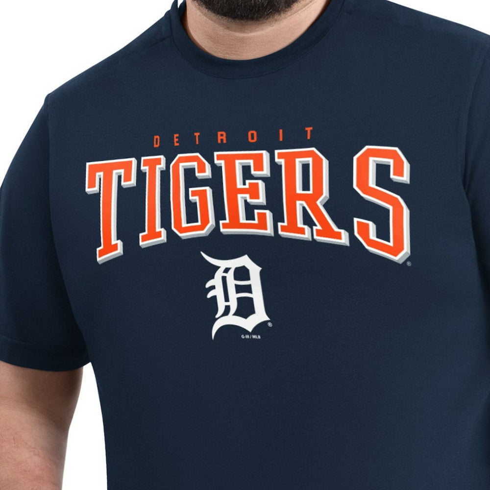 Detroit Tigers G-III Sports by Carl Banks Adaptive Classic Team Spirit T-Shirt - Navy