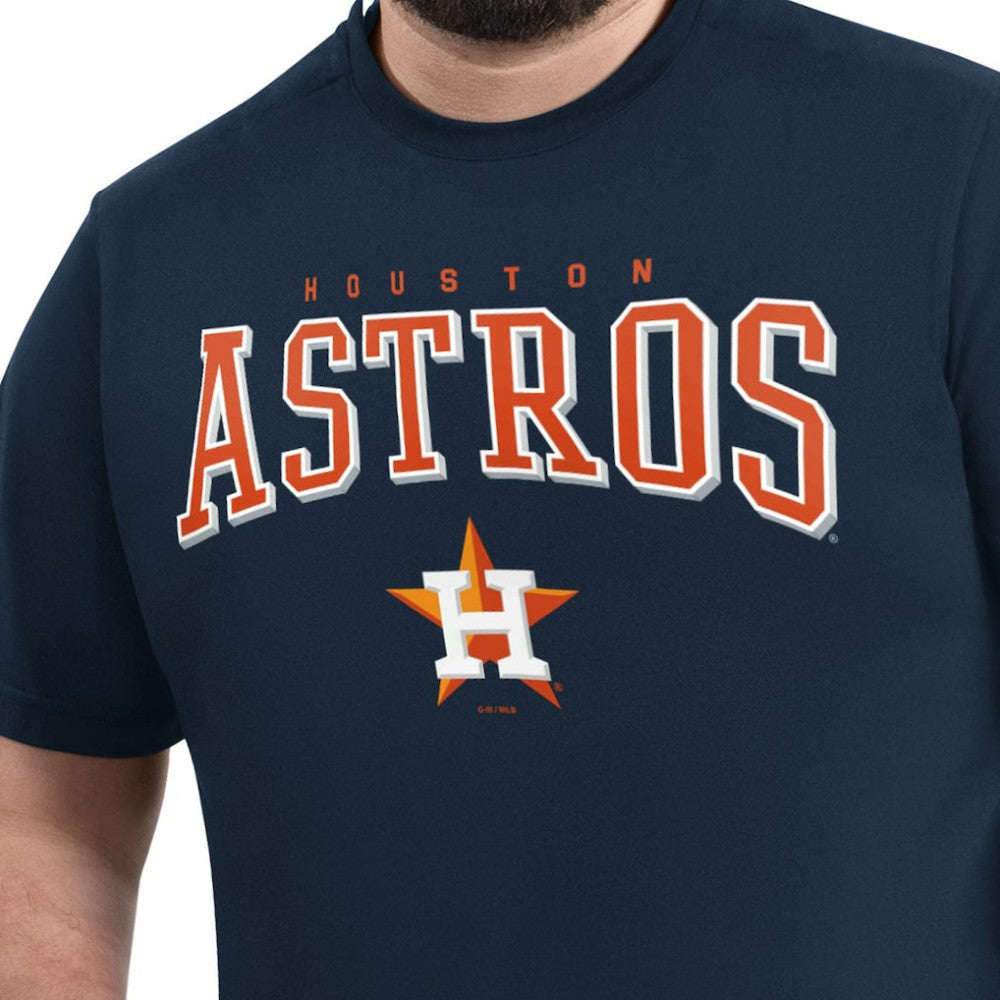 Houston Astros G-III Sports by Carl Banks Adaptive Classic Team Spirit T-Shirt - Navy