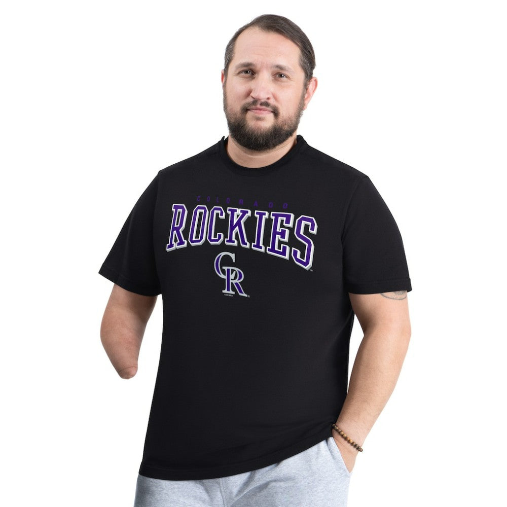 Colorado Rockies G-III Sports by Carl Banks Adaptive Classic Team Spirit T-Shirt - Black