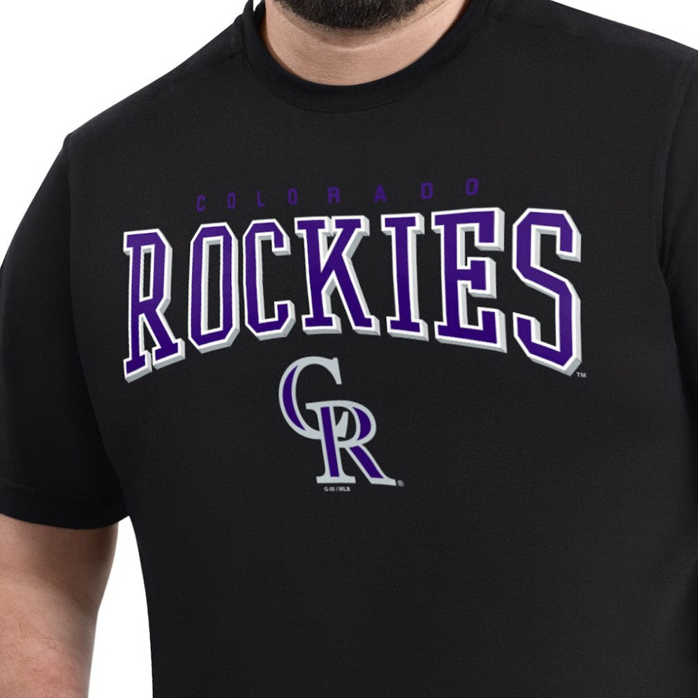 Colorado Rockies G-III Sports by Carl Banks Adaptive Classic Team Spirit T-Shirt - Black