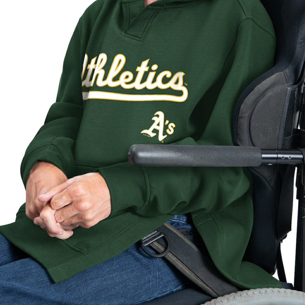 Athletics G-III Sports by Carl Banks Adaptive Lockup Fleece Hoodie - Green
