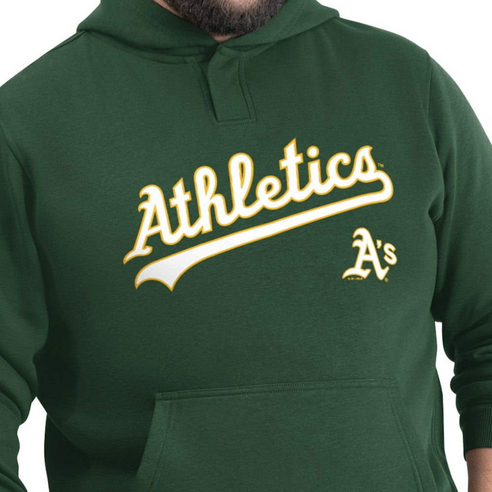 Athletics G-III Sports by Carl Banks Adaptive Lockup Fleece Hoodie - Green