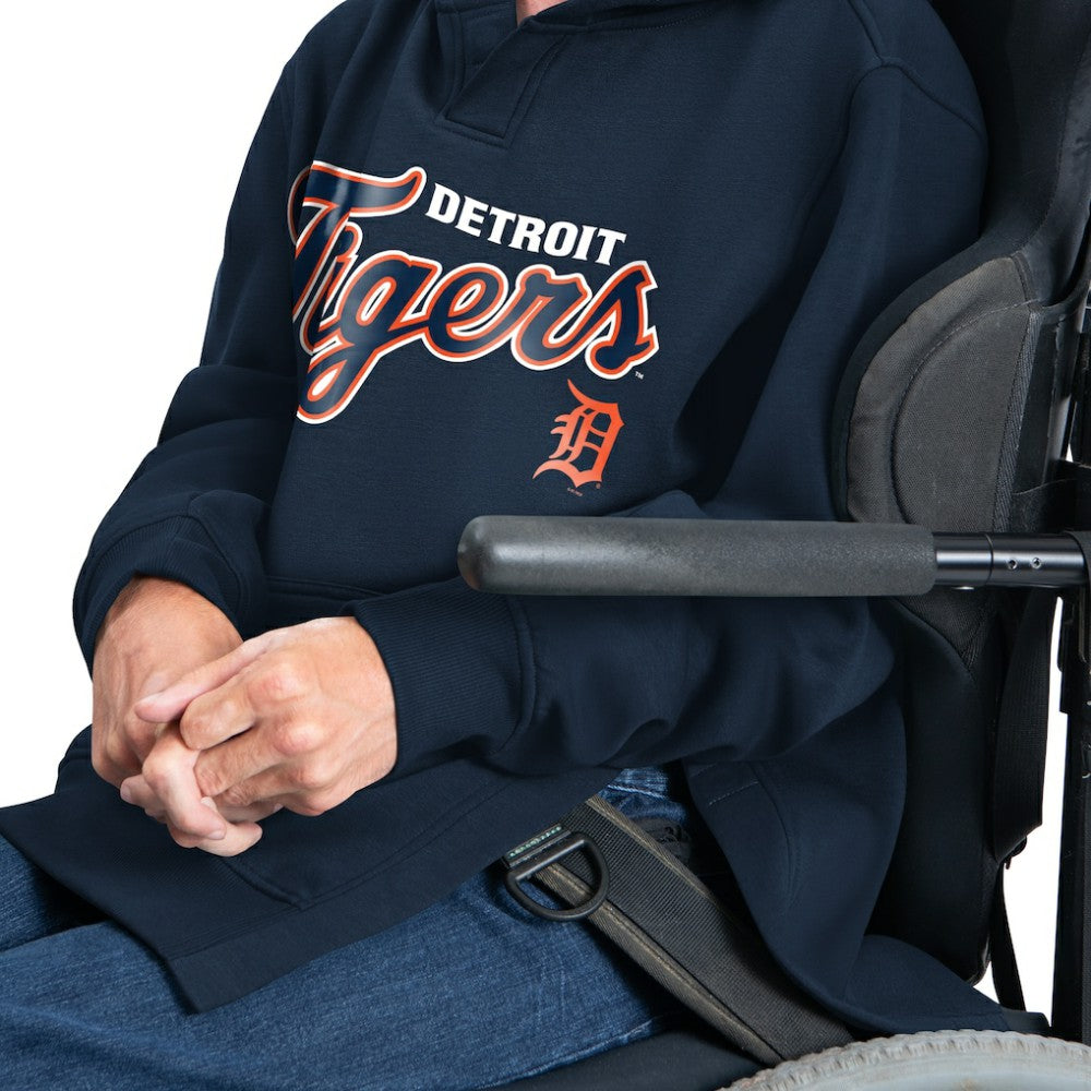 Detroit Tigers G-III Sports by Carl Banks Adaptive Lockup Fleece Hoodie - Navy