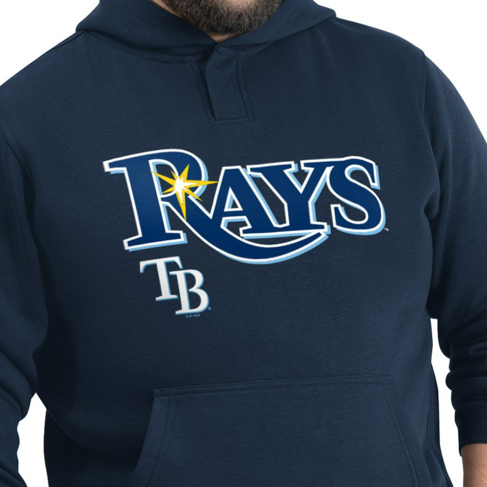 Tampa Bay Rays G-III Sports by Carl Banks Adaptive Lockup Fleece Hoodie - Navy