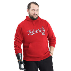 Washington Nationals G-III Sports by Carl Banks Adaptive Lockup Fleece Hoodie - Red