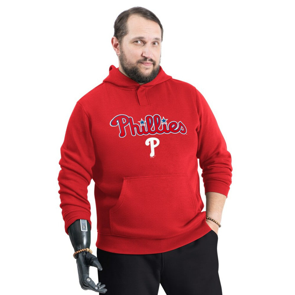 Philadelphia Phillies G-III Sports by Carl Banks Adaptive Lockup Fleece Hoodie - Red