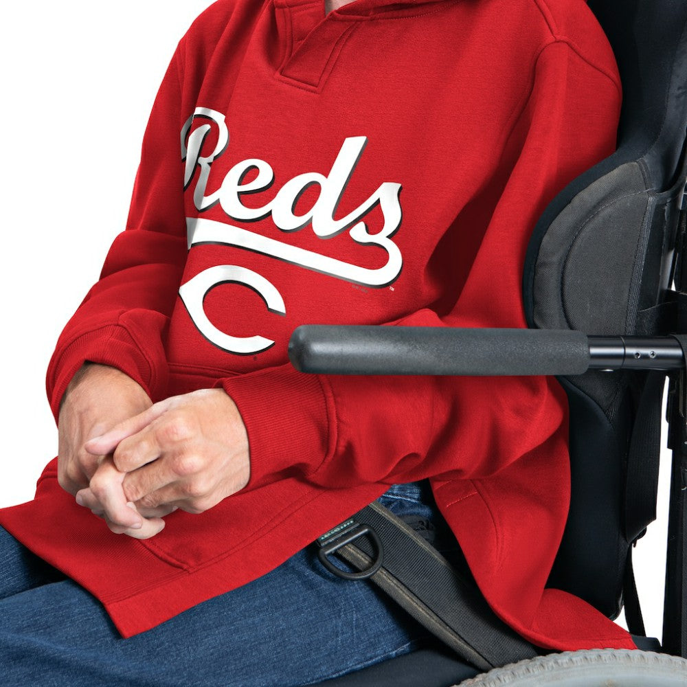Cincinnati Reds G-III Sports by Carl Banks Adaptive Lockup Fleece Hoodie - Red