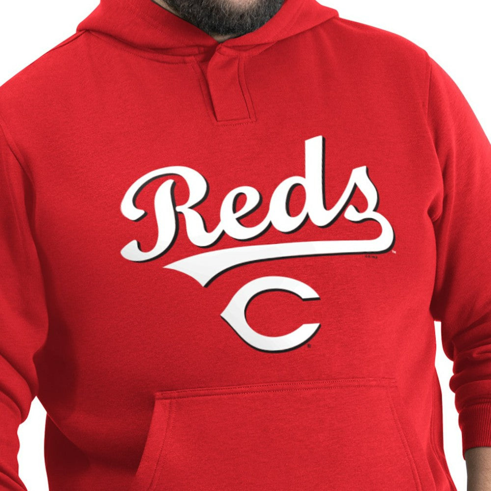 Cincinnati Reds G-III Sports by Carl Banks Adaptive Lockup Fleece Hoodie - Red