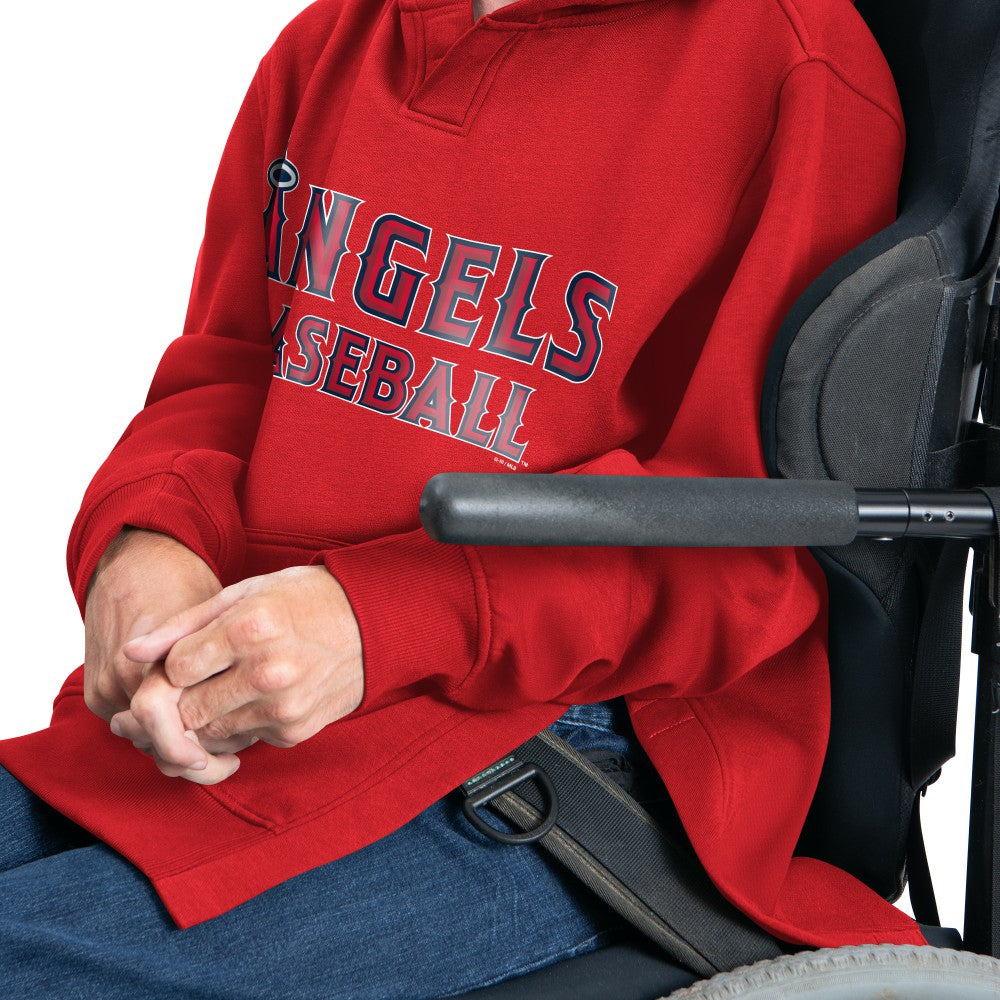 Los Angeles Angels G-III Sports by Carl Banks Adaptive Lockup Fleece Hoodie - Red