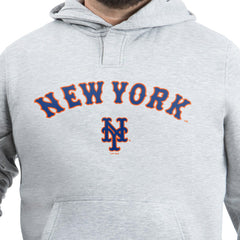 New York Mets G-III Sports by Carl Banks Adaptive Lockup Fleece Hoodie - Gray