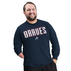 Atlanta Braves G-III Sports by Carl Banks Adaptive Long Sleeve T-Shirt - Navy