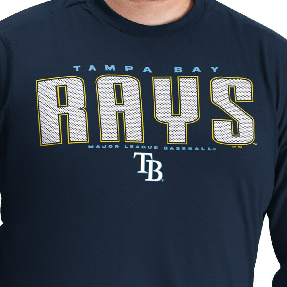 Tampa Bay Rays G-III Sports by Carl Banks Adaptive Long Sleeve T-Shirt - Navy