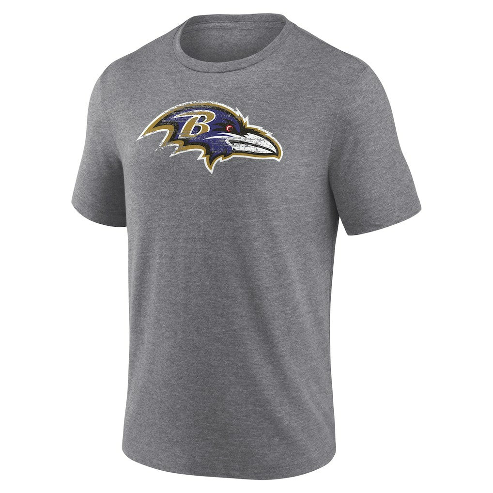 NFL Baltimore Ravens Heritage Custom Name & Number Tri-Blend T-Shirt
