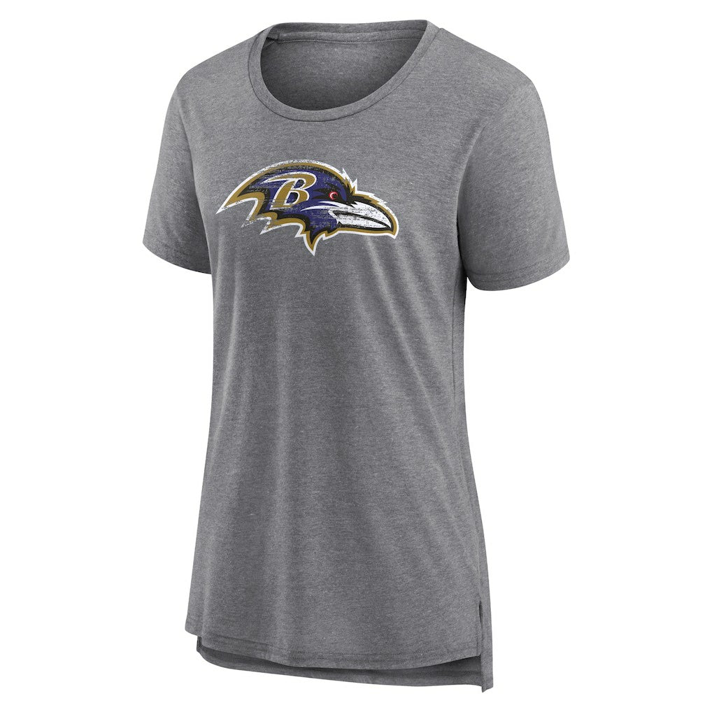 NFL Baltimore Ravens Women's Heritage Custom Name & Number Tri-Blend T-Shirt