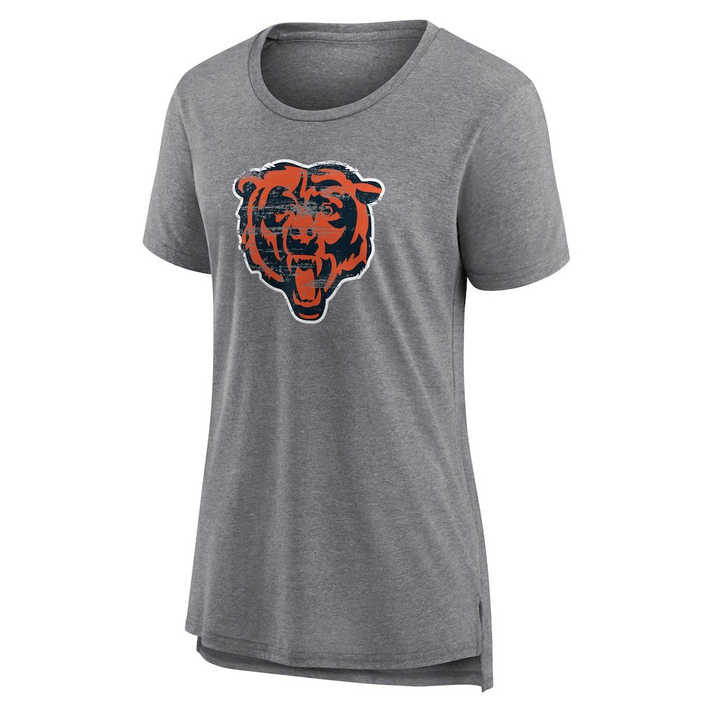 NFL Chicago Bears Women's Heritage Custom Name & Number Tri-Blend T-Shirt