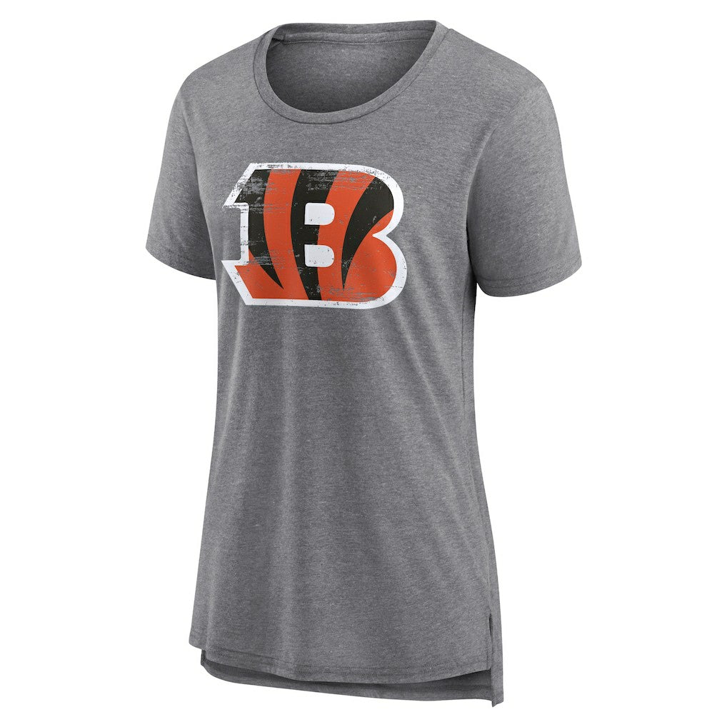 NFL Cincinnati Bengals Women's Heritage Custom Name & Number Tri-Blend T-Shirt