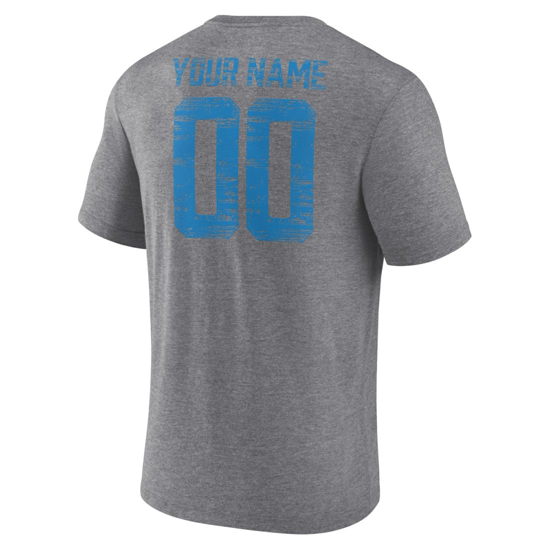 NFL Detroit Lions Heritage Custom Name & Number Tri-Blend T-Shirt