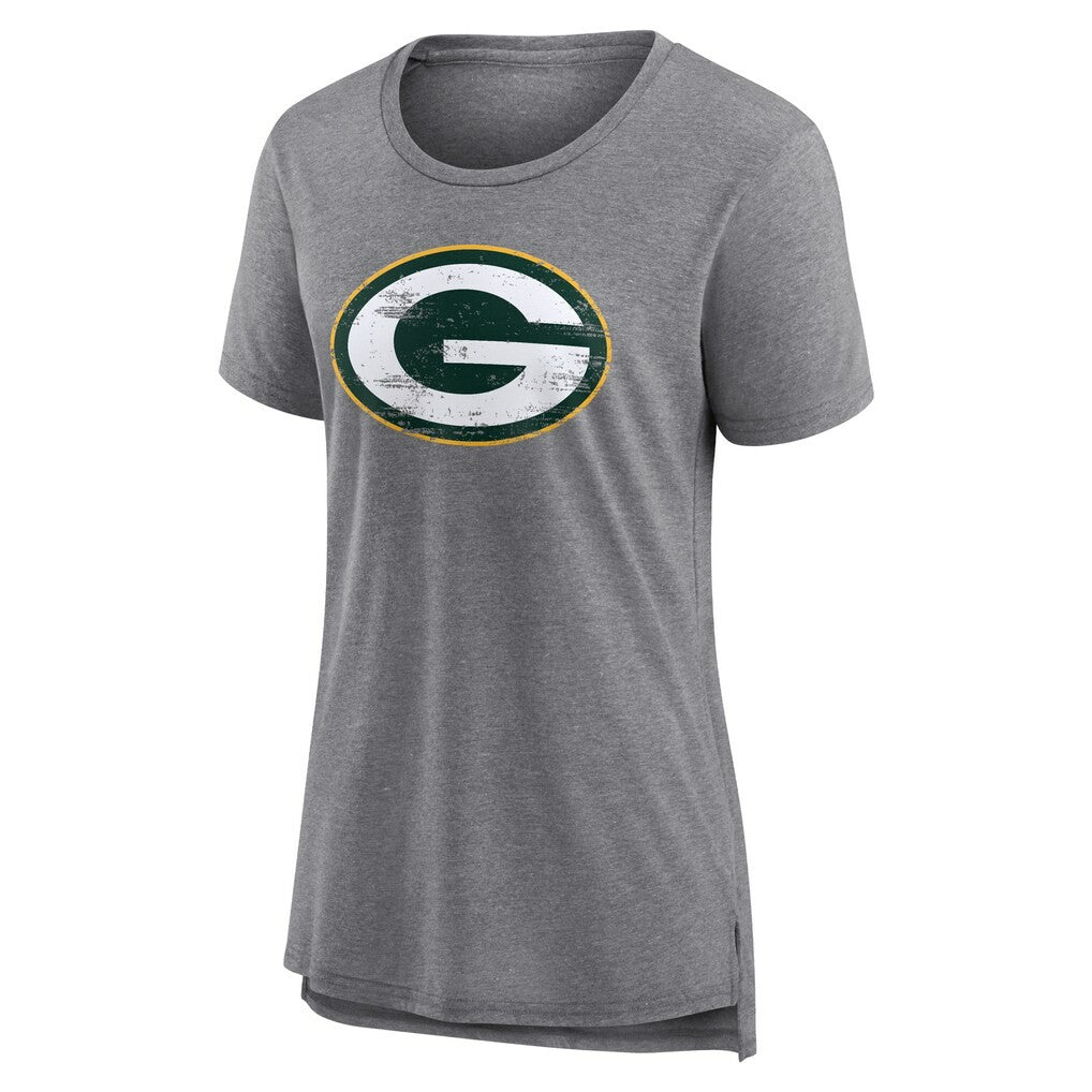 NFL Green Bay Packers Women's Heritage Custom Name & Number Tri-Blend T-Shirt