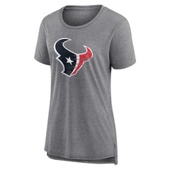 NFL Houston Texans Women's Heritage Custom Name & Number Tri-Blend T-Shirt